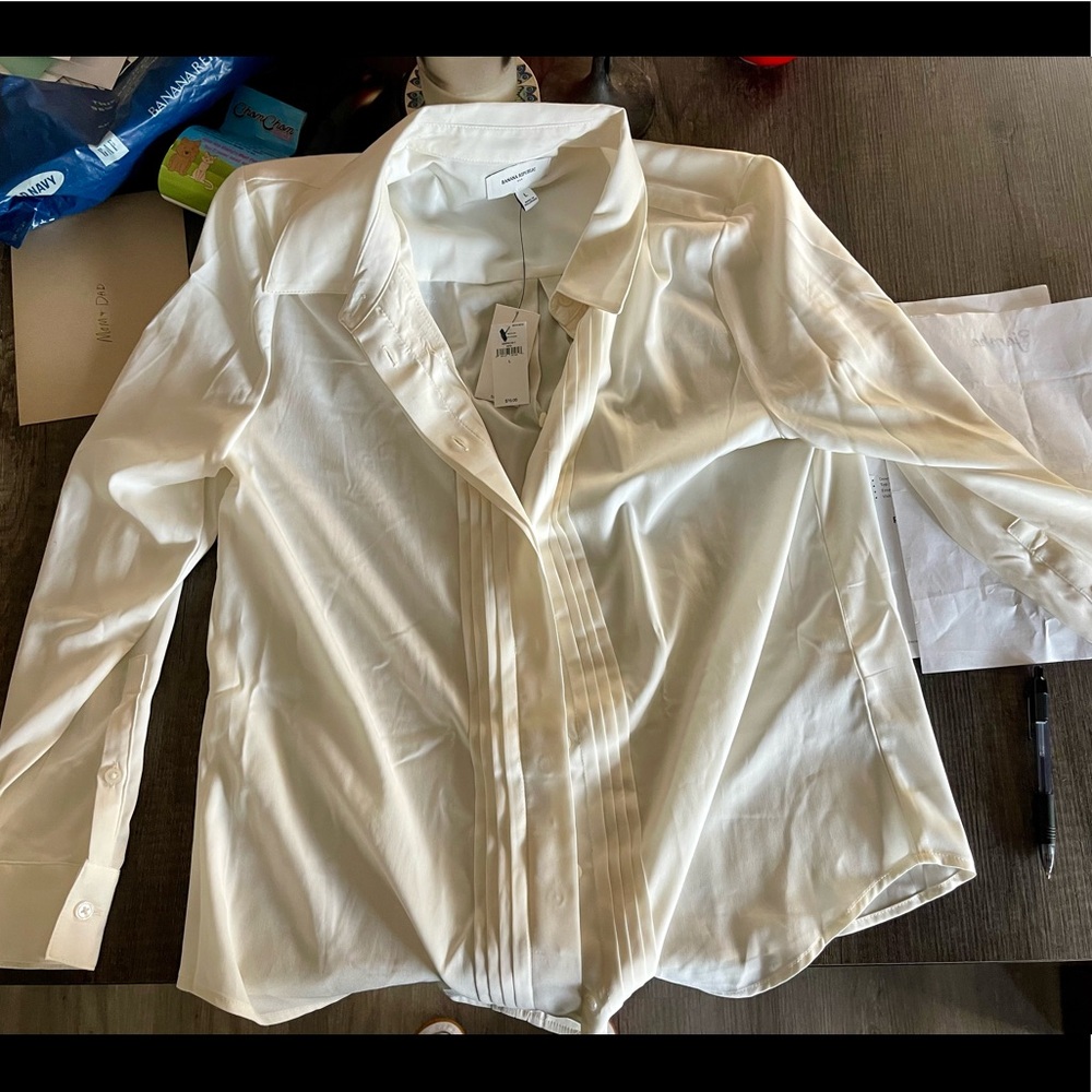 Women’s “Tuxedo” silk dress shirt